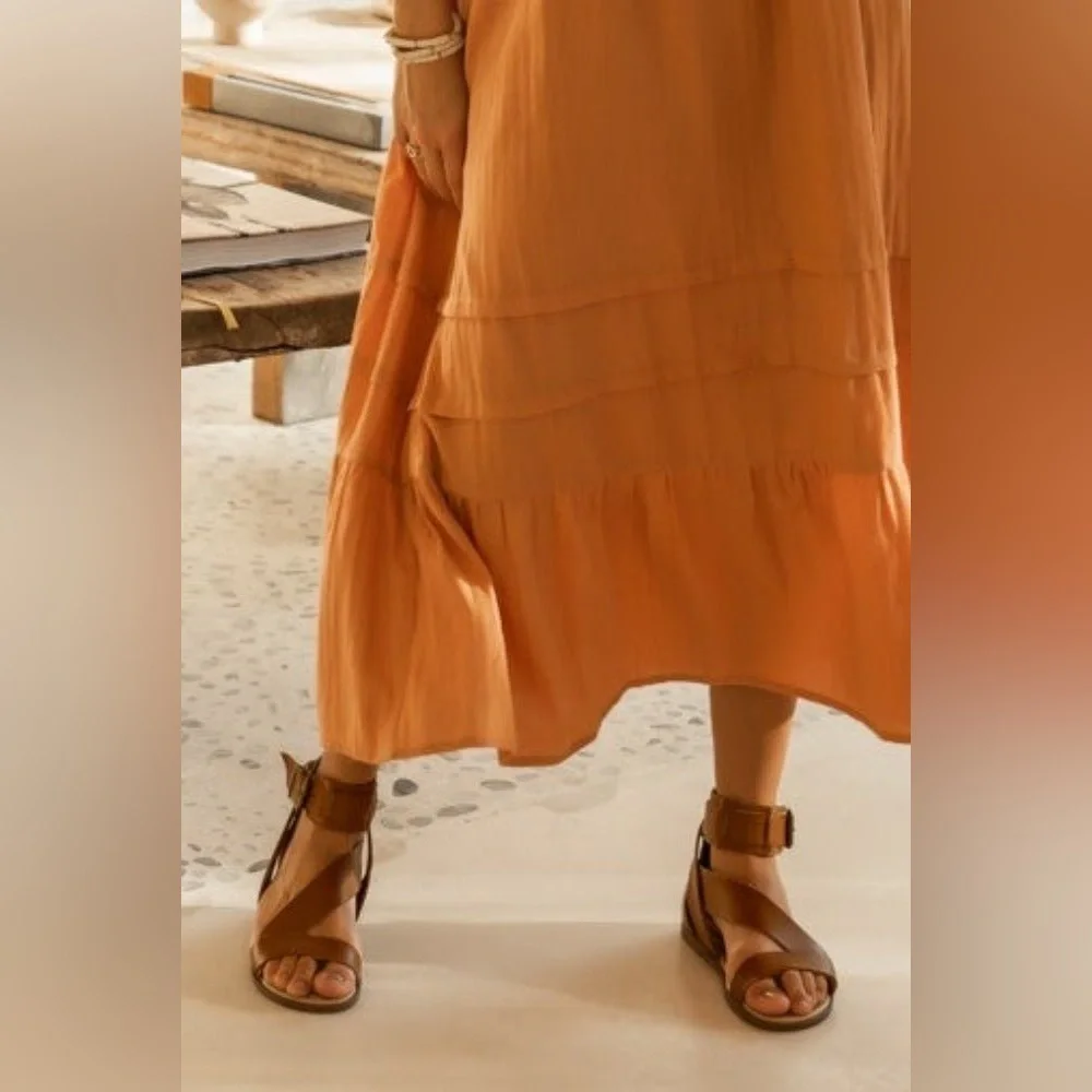 BOHME PEYTON ANKLE STRAP SANDAL IN BLUSH SIZE 6